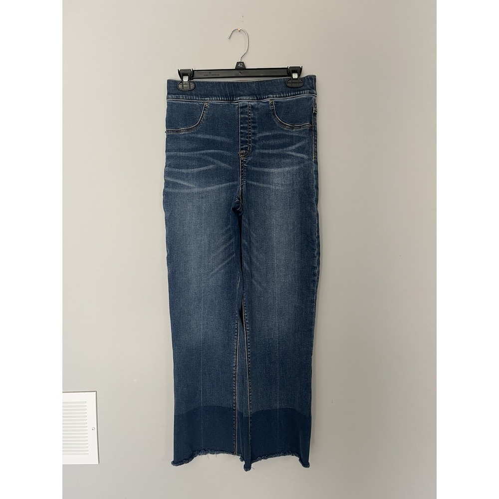 Spanx Cropped Flare Jeans Medium Wash Slimming size M